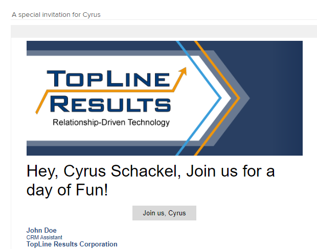 Email Template Zoho CRM